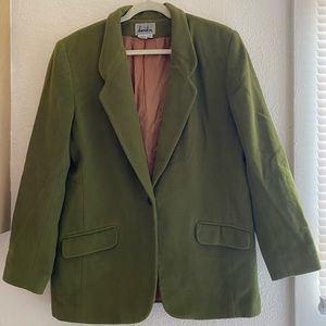 Women's Green Blazer Suit